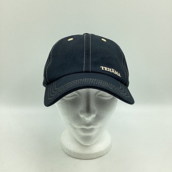 TEHAMA Nancy Haley Women's Adjustable OSFM Golf Hat Cap Dark Blue White Sprots - Picture 1 of 11